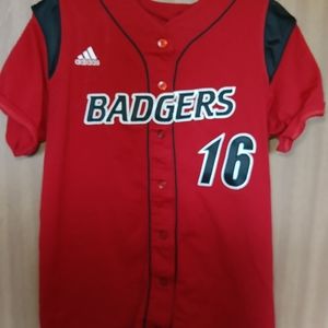 Adidas medium Wisconsin Badgers Softball Jersey